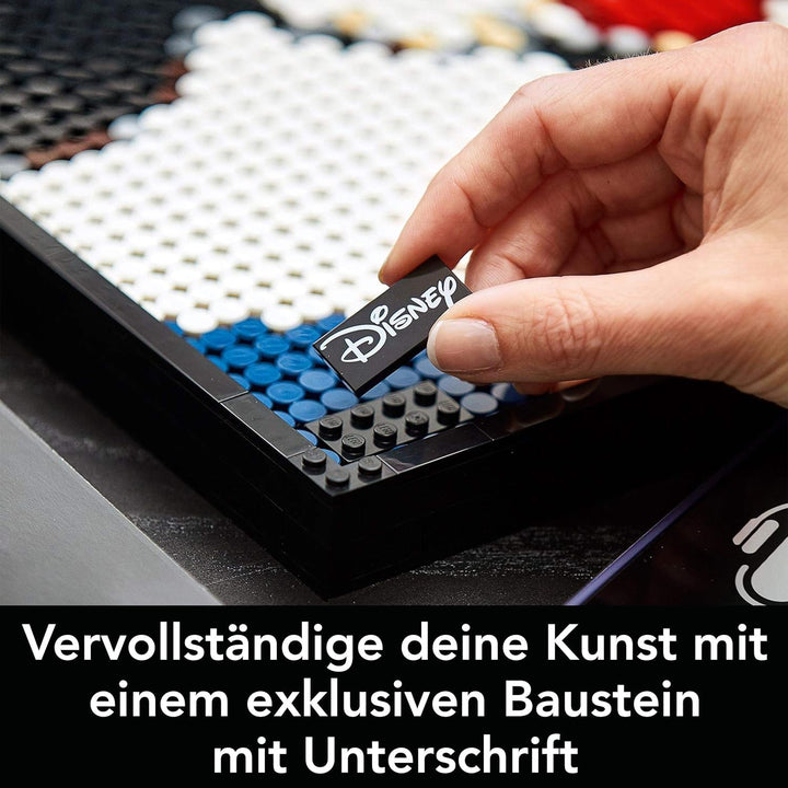 LEGO 31202 Art Disney's Mickey Mouse Set, Poster, Wanddekoration, Dekorationsideen, Geschenkidee für