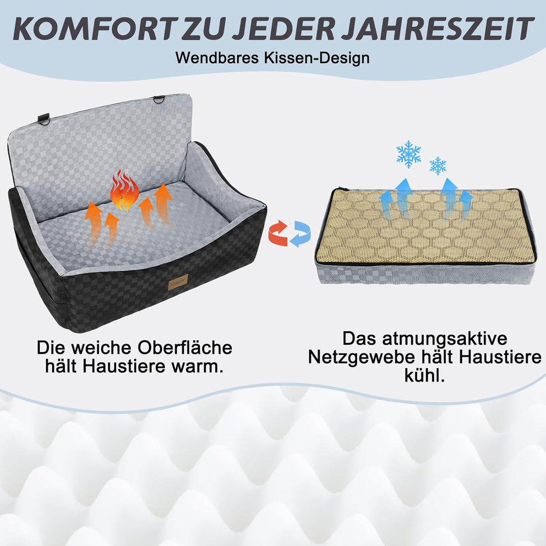Hunde autositz für mittlerer/grosse Hunde, Hundesitz für Hunde unter 25kg oder 2 kleine, Autositz Hu
