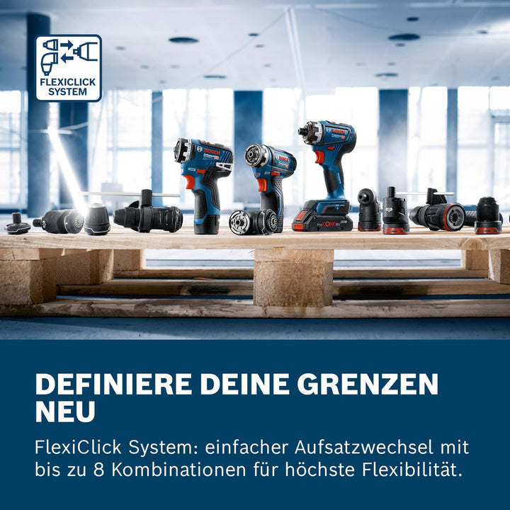 Bosch Professional 12V System Akku-Bohrschrauber GSR 12V-35 FC (inkl. 2 x Aufsatz, 2 x Akku GBA 12V
