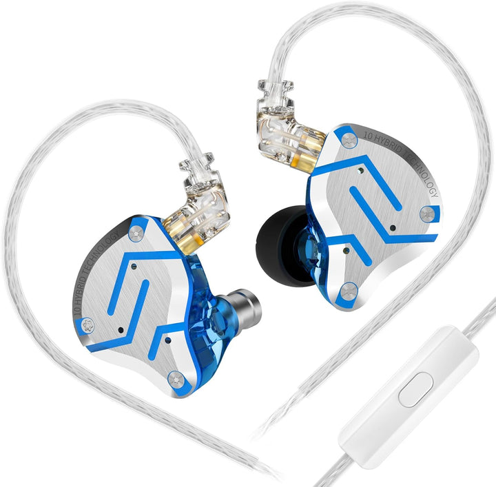 Yinyoo KZ ZS10 Pro HiFi Earbuds IEM Headphones 4BA 1DD Hybrid Drivers, Wired Ear Monitors KZ Audio H
