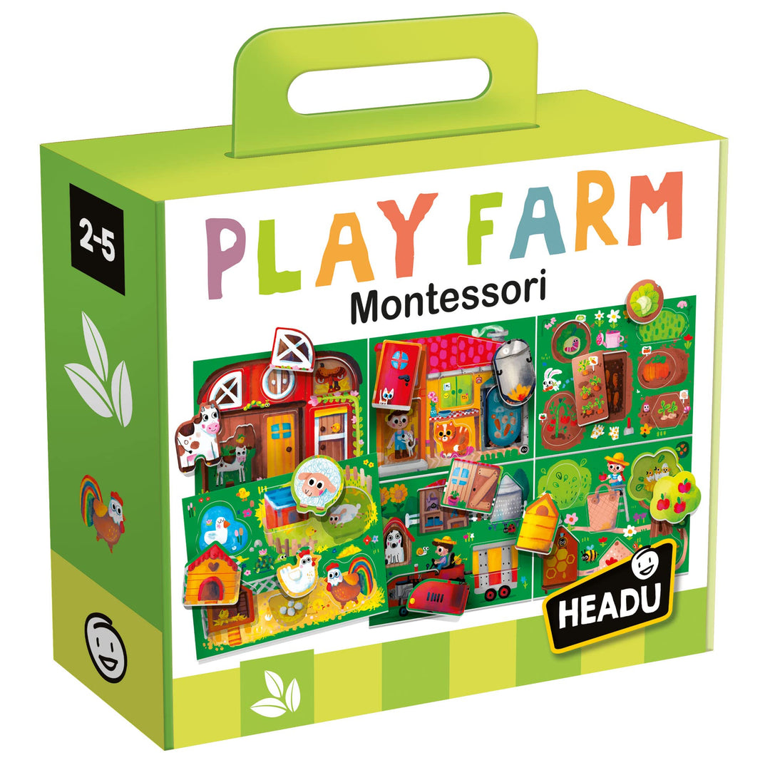 Headu MU23608 Play Farm Montessori, Large