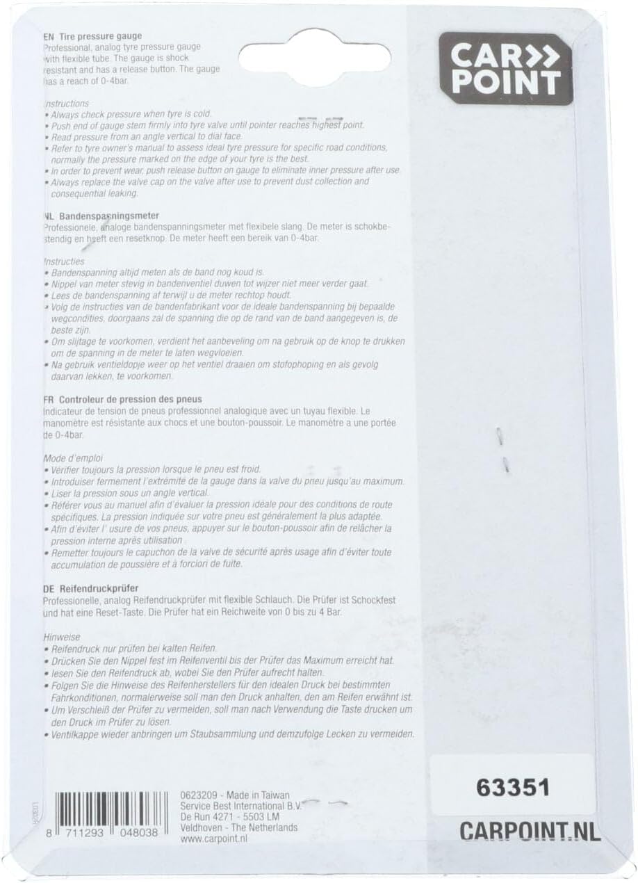 Carpoint 0623209 Reifendruckprüfer Hafner