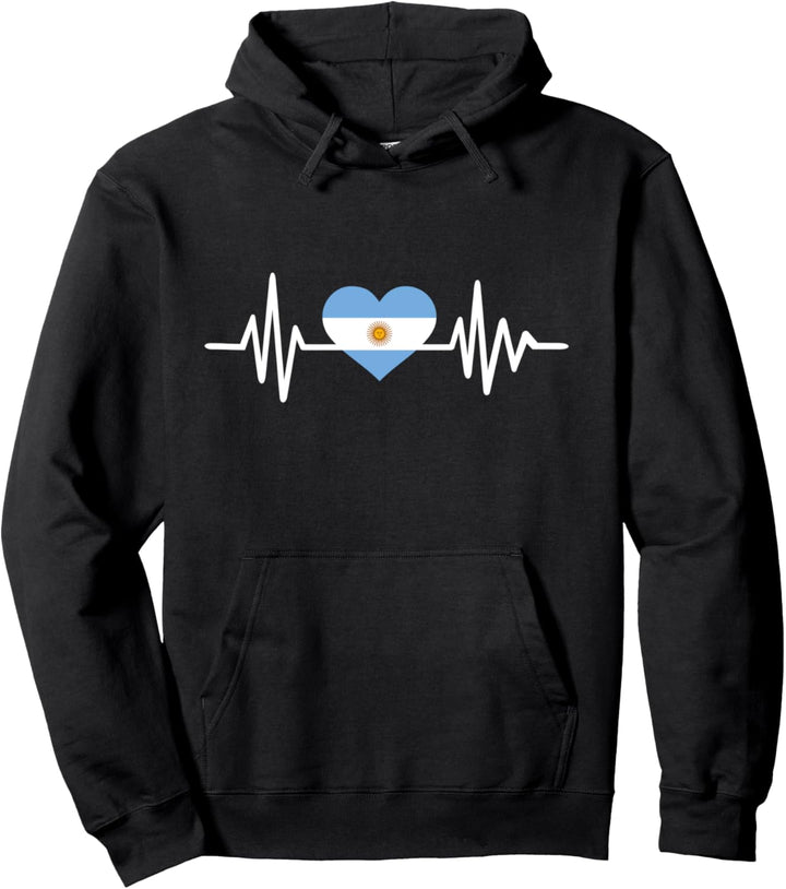 Argentinien Herzschlag Pullover Hoodie