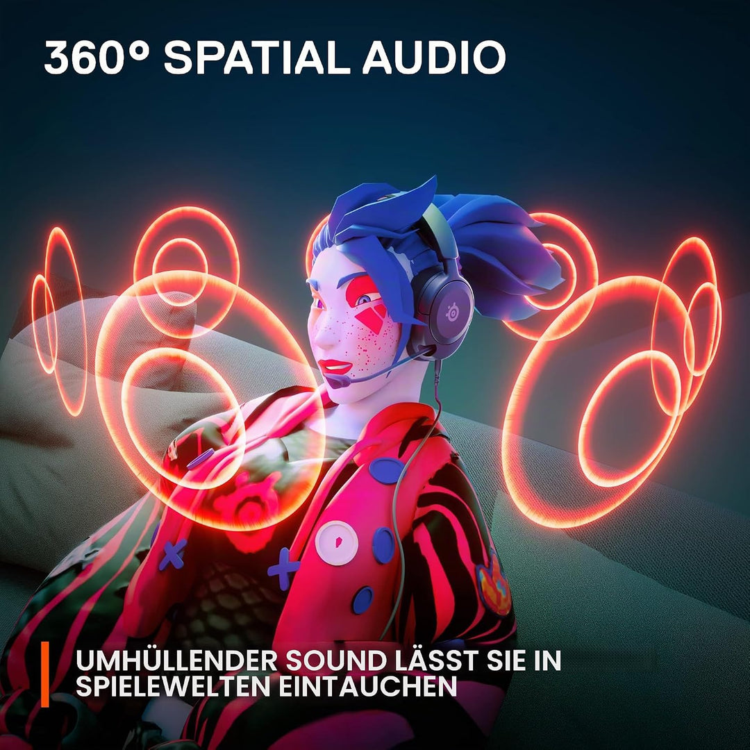 SteelSeries Arctis Nova 1 Multi-System-Gaming-Headset – HiFi-Treiber – 360° räumliches Audio – Komfo
