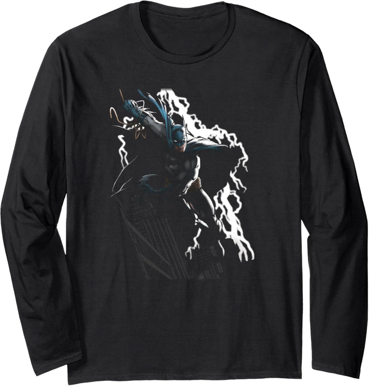 Batman Lighting Crashes Langarmshirt