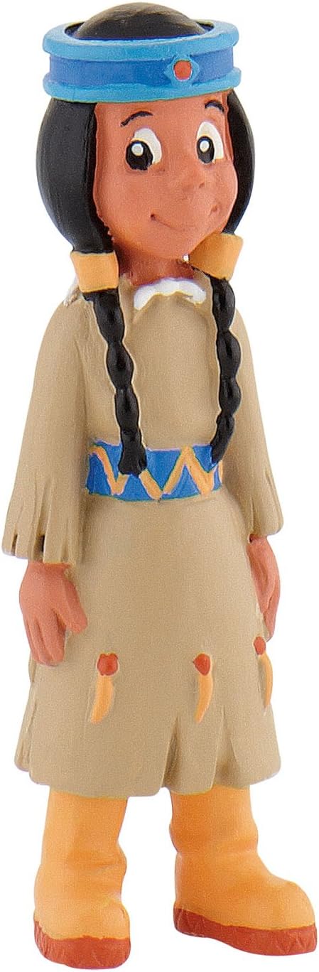 Bullyland 43309 - Spielfiguren Set Indianer Yakari, Regenbogen und kleiner Donner aus Yakari, detail