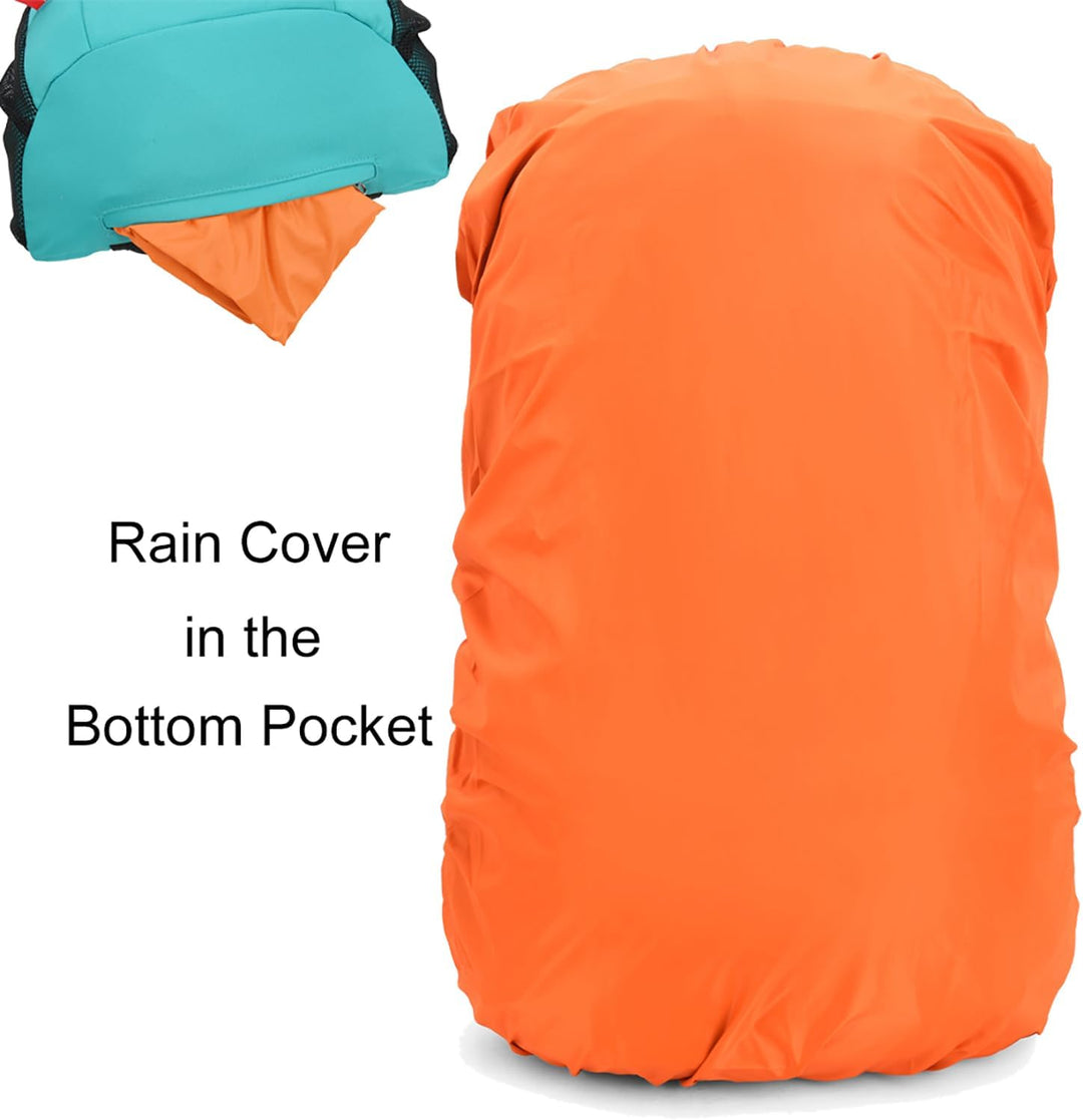 Bseash 40L Leichter wasserdichter Wanderrucksack mit Regenschutz, Outdoor Sport Reise Tagesrucksack