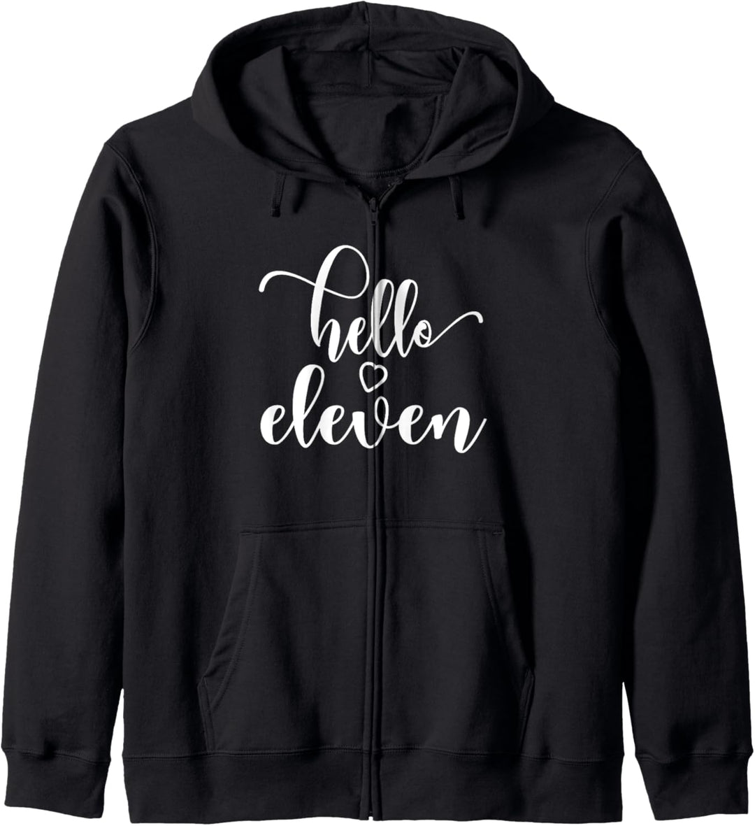 11. Geburtstag, für Mädchen, Hello Eleven, 11 Jahre, niedlich Kapuzenjacke