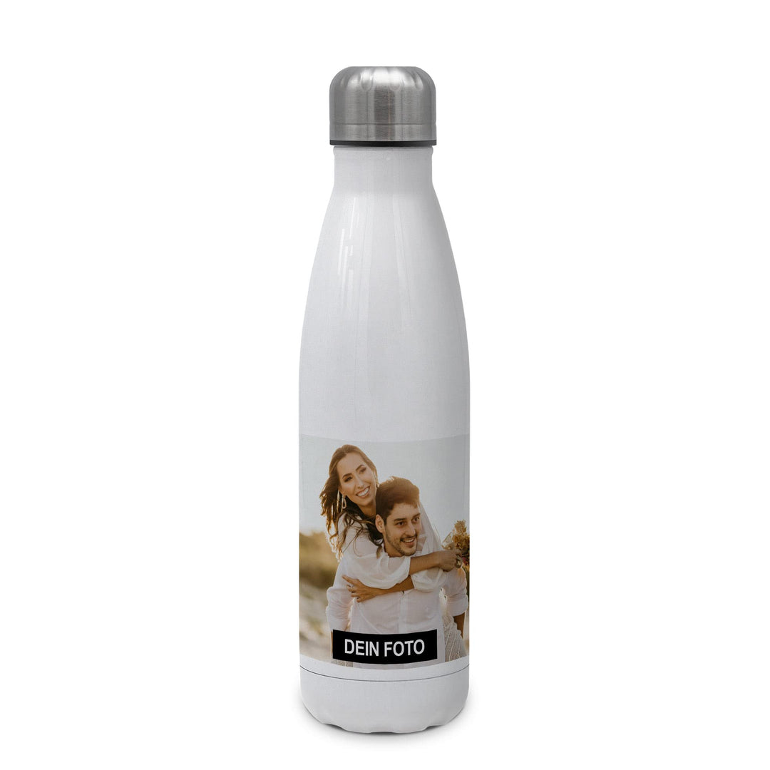 PhotoFancy® - Personalisierte Trinkflasche 'Collage' - Thermo-Trinkflasche mit eigenem Foto selbst g