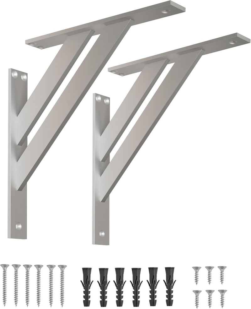 Alusfera Regalhalterung - Dekorative Regalwinkel - Regalhalter 240 mm - Wandregal Halterung - Langle