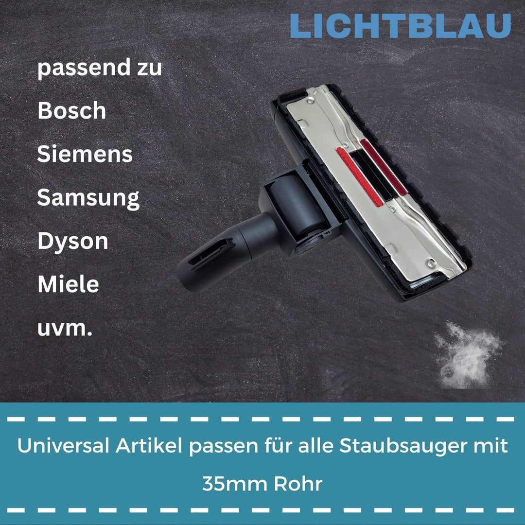LICHTBLAU Universal Bodendüse für alle Miele Staubsauger umschaltbar 35mm 7253830 10367830 SBD285-3