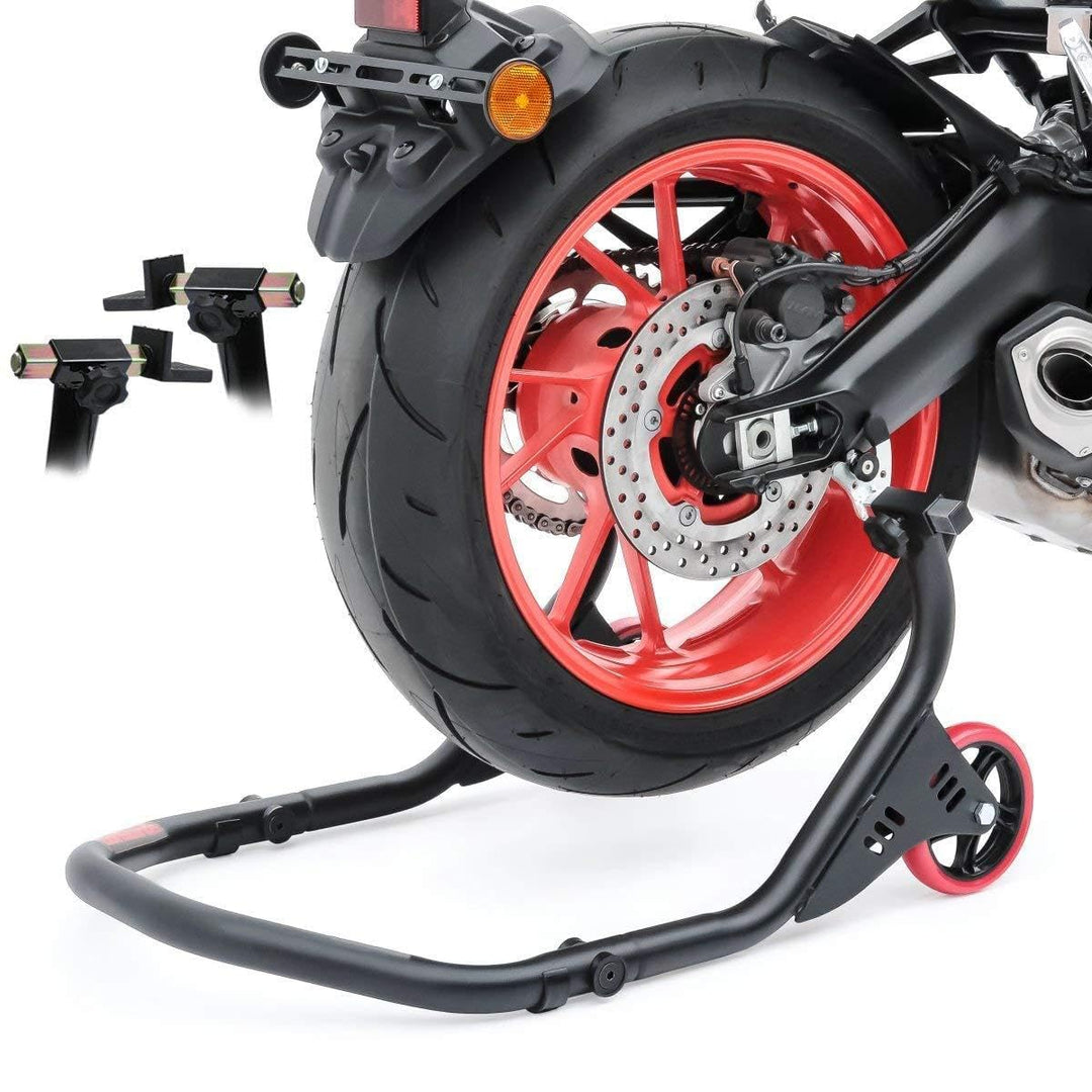 ConStands - Motorrad Montageständer für Ducati Monster 821 Hinten Falcone Schwarz
