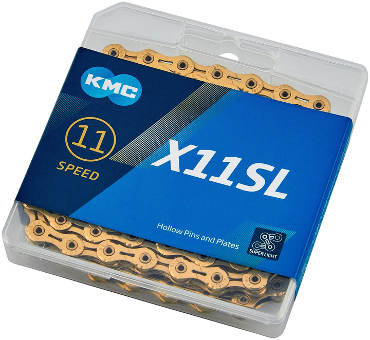 KMC X11SL 11 Speed Chain gold Einzelbett, gold Einzelbett