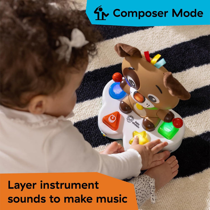 Baby Einstein, Drum & Learn Dean Musikalisches Lernspielzeug, Multisensorisches Babyspielzeug, 2 Spi