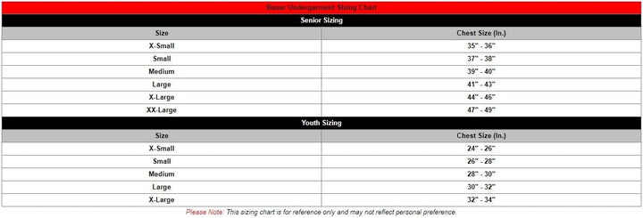 Bauer Oberteil mit integriertem Halsschutz Junior schwarz Junior XS, Junior XS