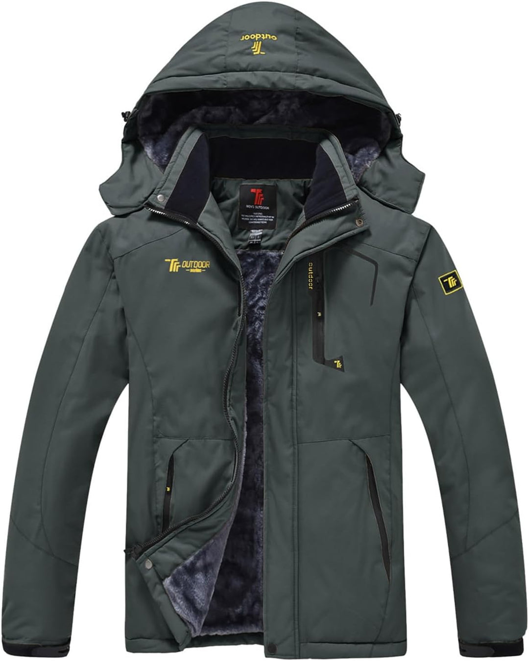 YSENTO Herren Skijacke Winterjacke Softshelljack Wasserdicht Warm Gefüttert Outdoor Funktionsjacke m