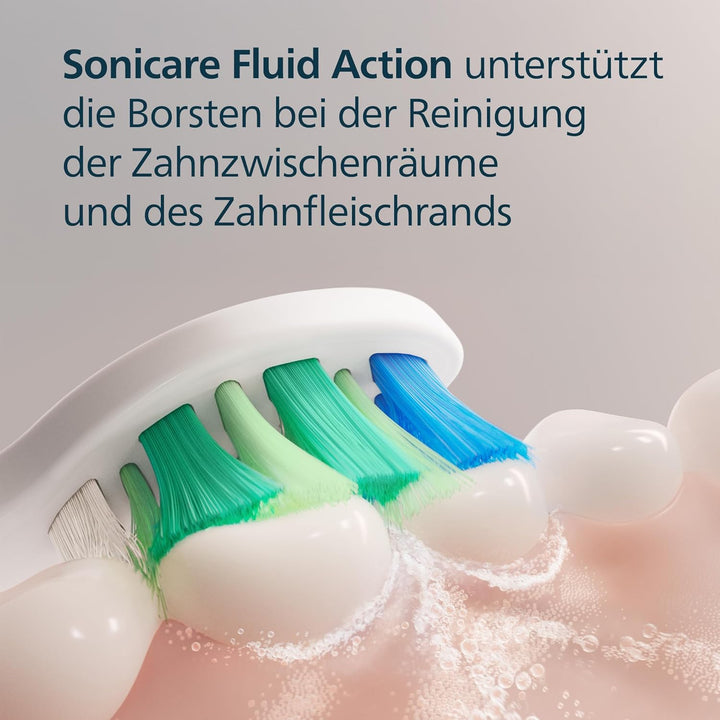 Philips Sonicare InterCare – Original-Ersatzbürstenköpfe für elektrische Zahnbürsten, Weiss, 4er-Pac