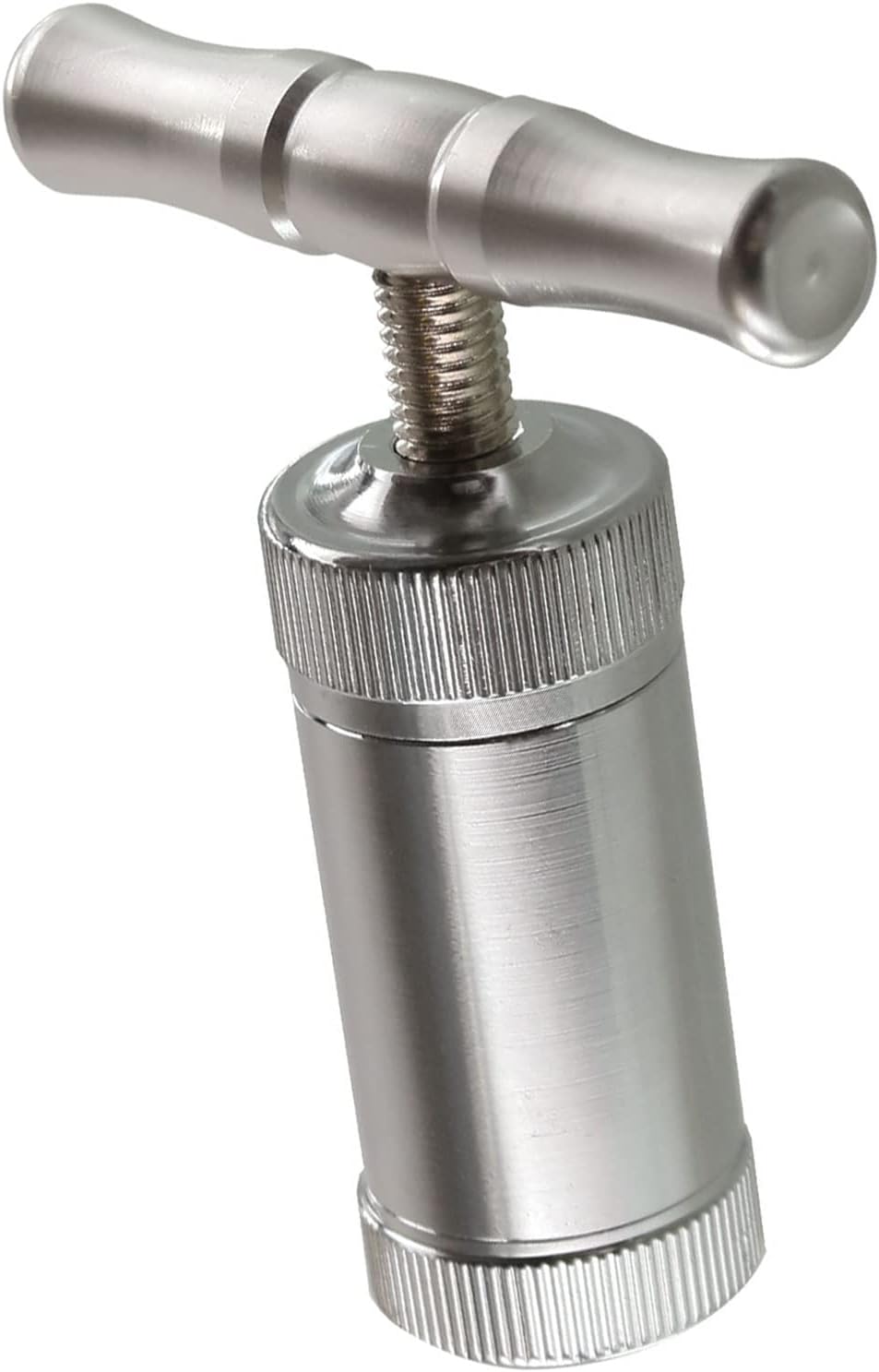 Pollenpresse aus Edelstahl, Höhe 8,5 cm, Durchmesser 2,5 cm, zur Herstellung von Coins aus Pflanzenm