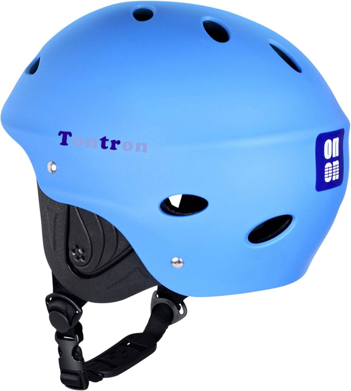 Tontron Wakeboard Kajak Kitesurf Wassersport Helm Blau L(55-61cm), Blau L(55-61cm)