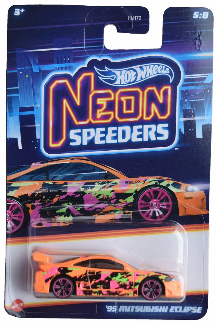 Hot Wheels '95 Mitsubishi Eclipse, Neon Speeders 5/8