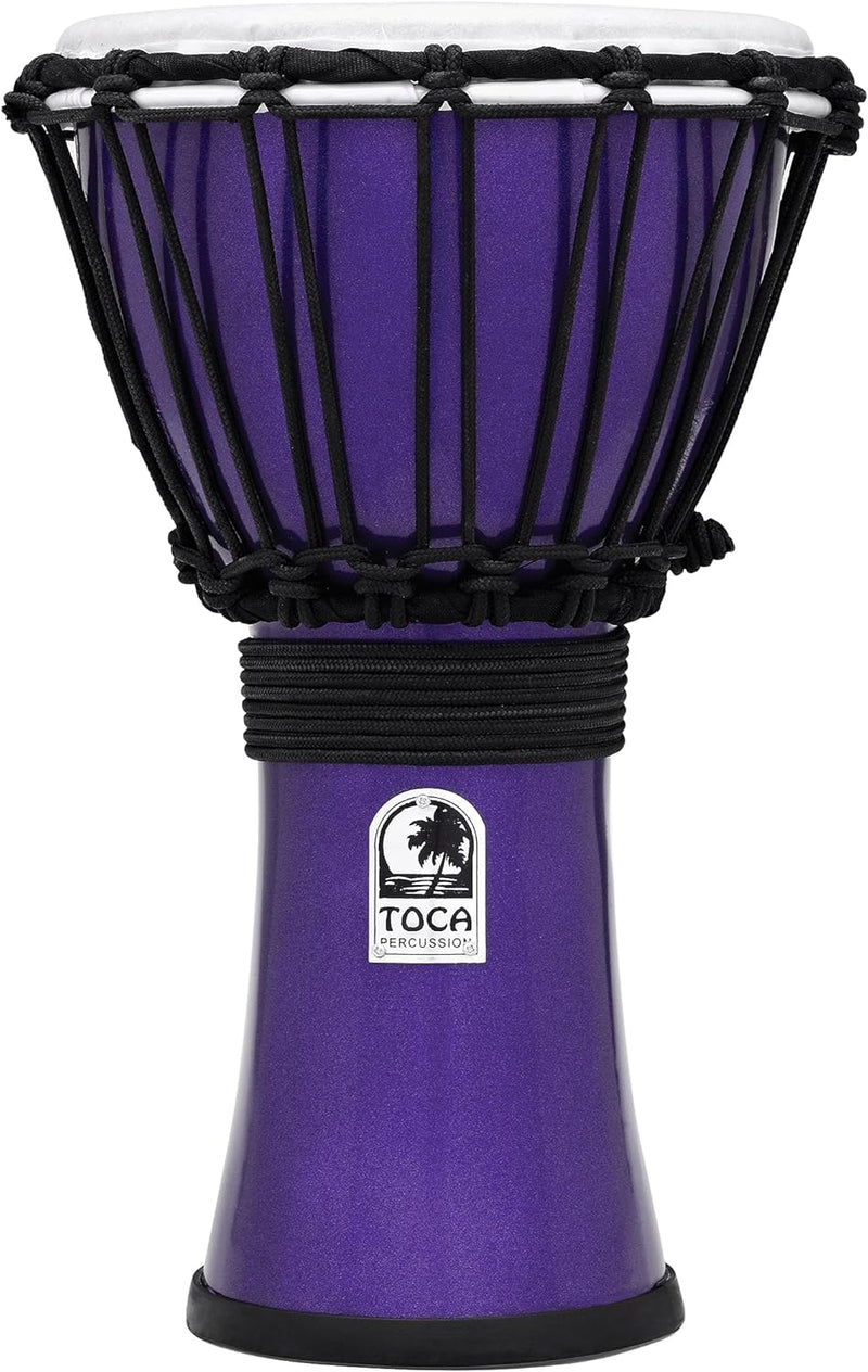 TOCA TFCDJ-7MV 7-Inch Freestyle Colorsound Djembe - Metallic Indigo, Metallic Indigo