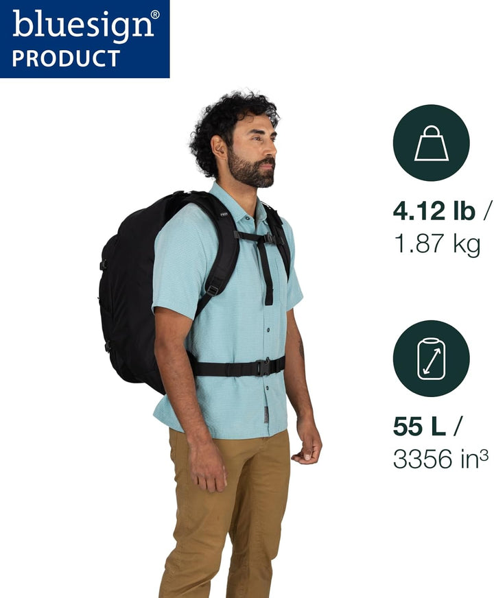 Osprey Herren Farpoint 55 Backpack O/S Deep Peyto, O/S Deep Peyto