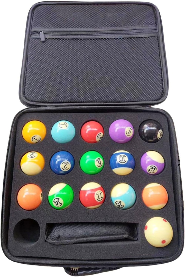 Harter Billardkoffer, Reisetasche für Poolbälle - Billard-Tragetasche, tragbare Billardtaschen mit g