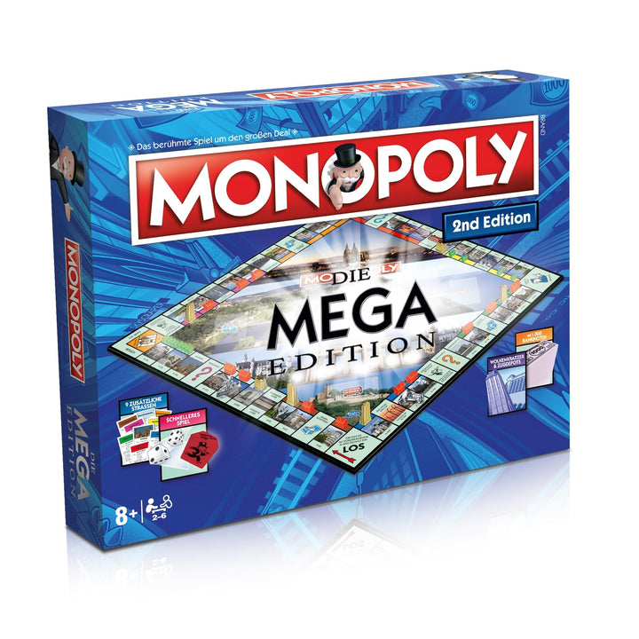 Winning Moves Monopoly Mega 2nd Edition - Familienspiele Strategie Brettspiele Monopoly Mega 2nd Edi