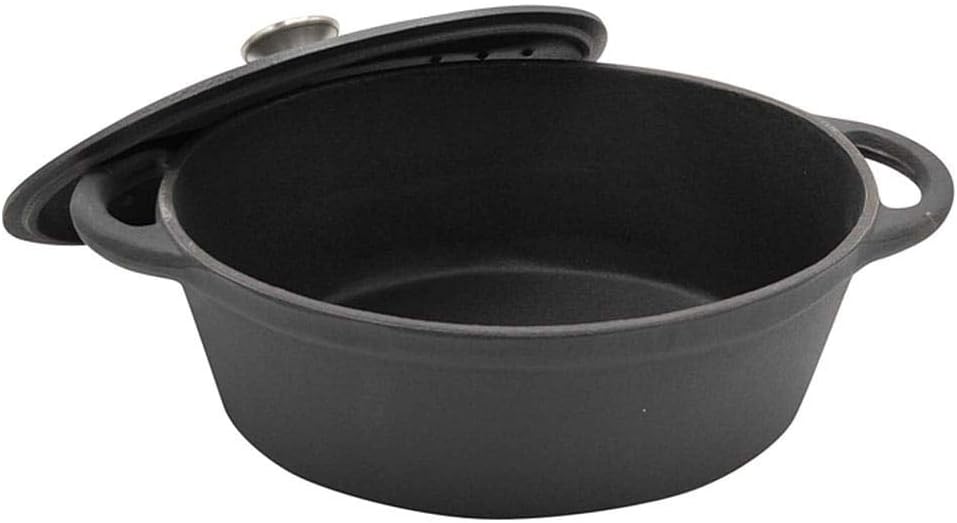 Gusseisen Bräter Topf Oval Deckel Induktion 6.2L 33cm KINGHOFF KH-1531