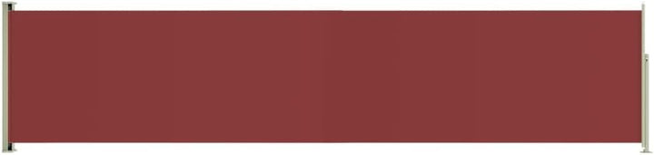 puraday 140x600 cm Seitenmarkise Ausziehbar Rot Terrassen-Sichtschutz Balkon Seitenwand Stilvolle Se