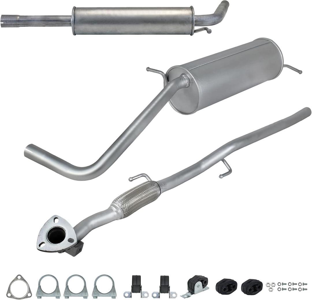Ferroz Export Ersatz für Auspuffanlage ab Kat VW POLO 9N 1.2, Fabia, Ibiza 2001-2005 Auspuff Komplet