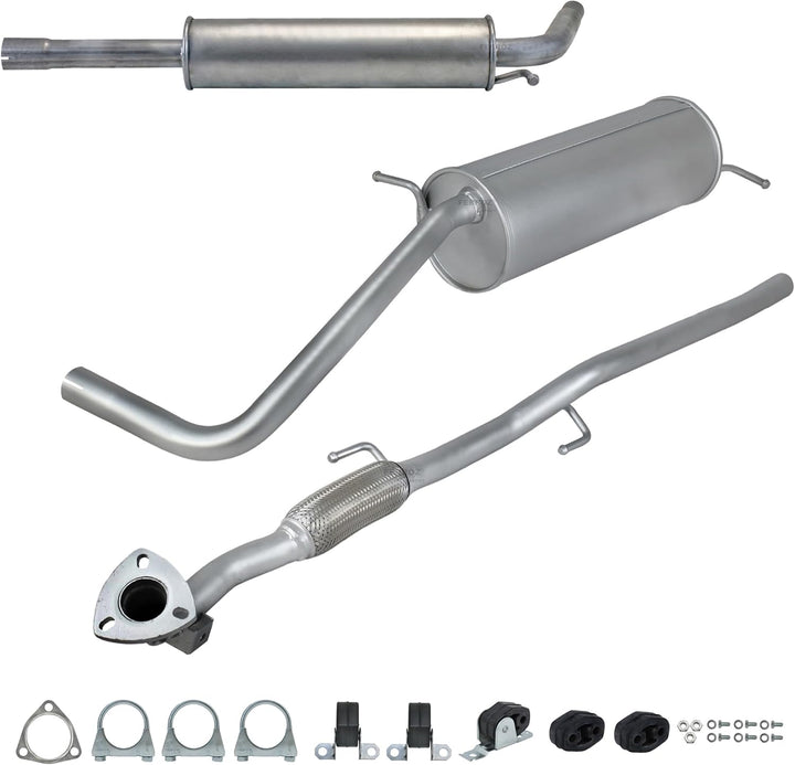 Ferroz Export Ersatz für Auspuffanlage ab Kat VW POLO 9N 1.2, Fabia, Ibiza 2001-2005 Auspuff Komplet