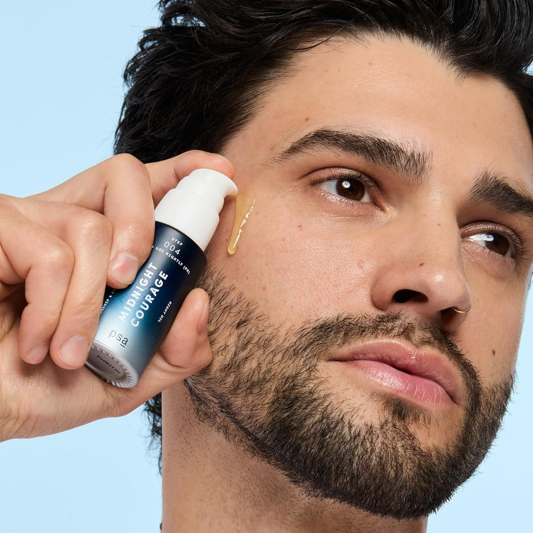 PSA MIDNIGHT COURAGE Rosehip &amp; Bakuchiol Retinoid Night Oil. Facial Oil for Nighttime Skincare Routi