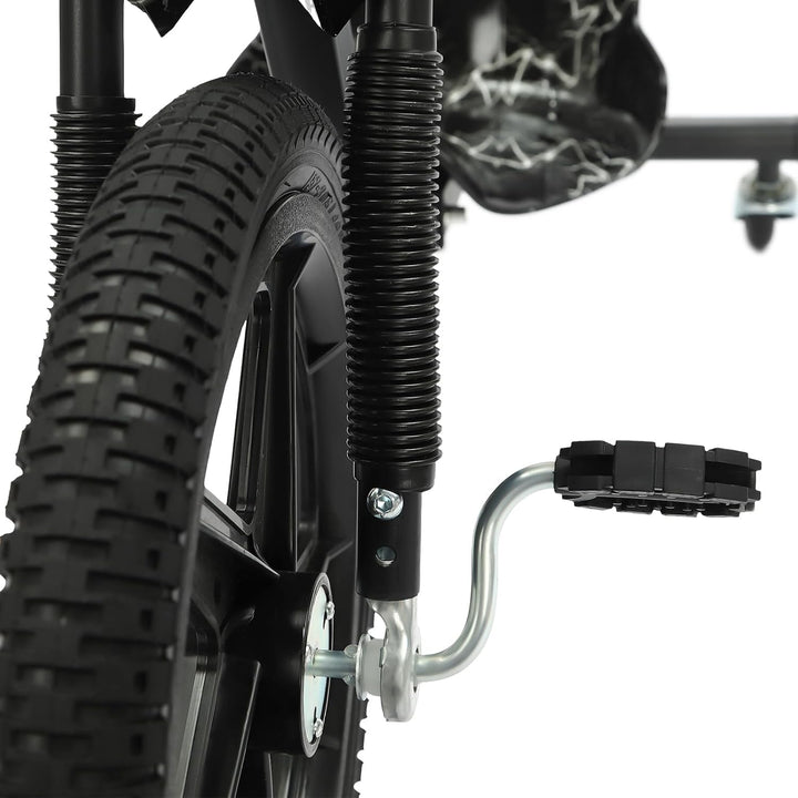 Drift Scooter Drift-Trike, Eisen, 16 Zoll Vorderrad-Durchmesser Drift Cart, 100kg Tragfähigkeit Drei