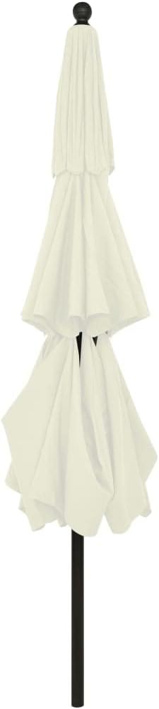 vidaXL Sonnenschirm mit Aluminium-Mast 3-lagig Ampelschirm Gartenschirm Marktschirm Strandschirm Kur