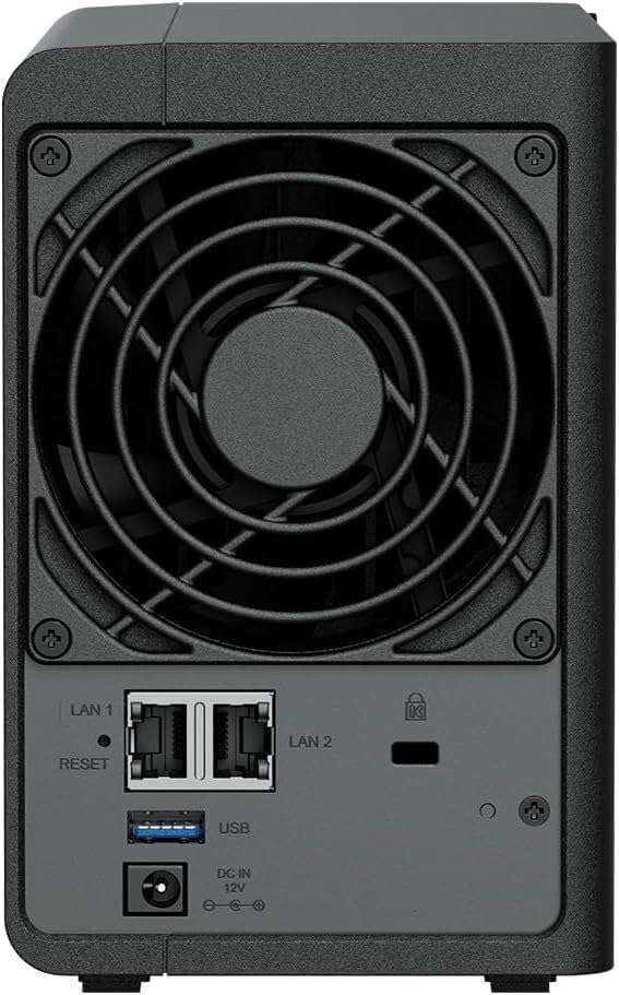 Synology DS224+ 2-Bay Diskstation NAS (Intel Celeron J4125 4-Core 2.0 GHz 2GB DDR4 RAM 2xRJ-45 1GbE