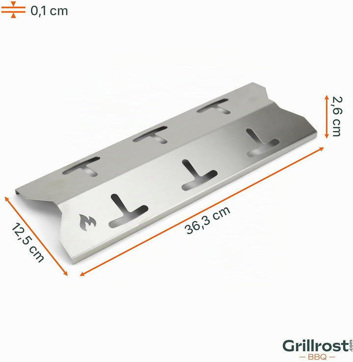 Grillrost.com Das Original Edelstahl Aromaschiene passend für Enders - Brennerabdeckung für Chicago
