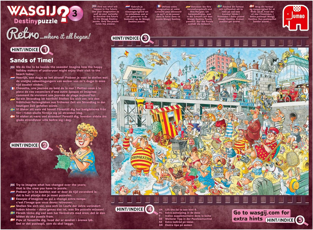 Jumbo Spiele JUM19169 - Wasgij Retro Destiny 3 Puzzle (1000 Teile)
