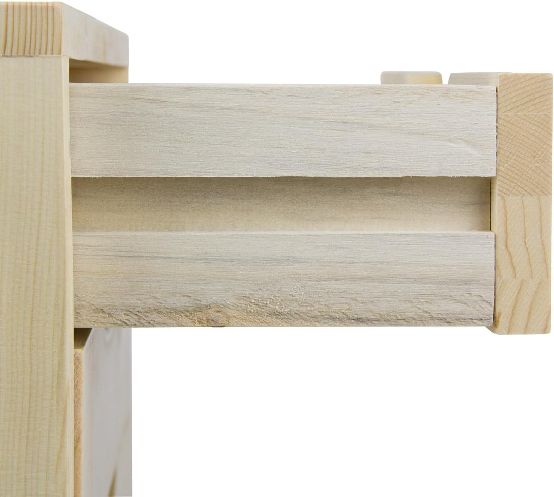 Holz Schubladenbox Holzbox Aufbewahrungsbox Schubladenschrank mit 4 Schubladen
