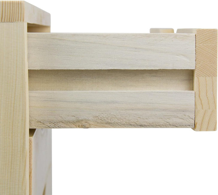 Holz Schubladenbox Holzbox Aufbewahrungsbox Schubladenschrank mit 4 Schubladen