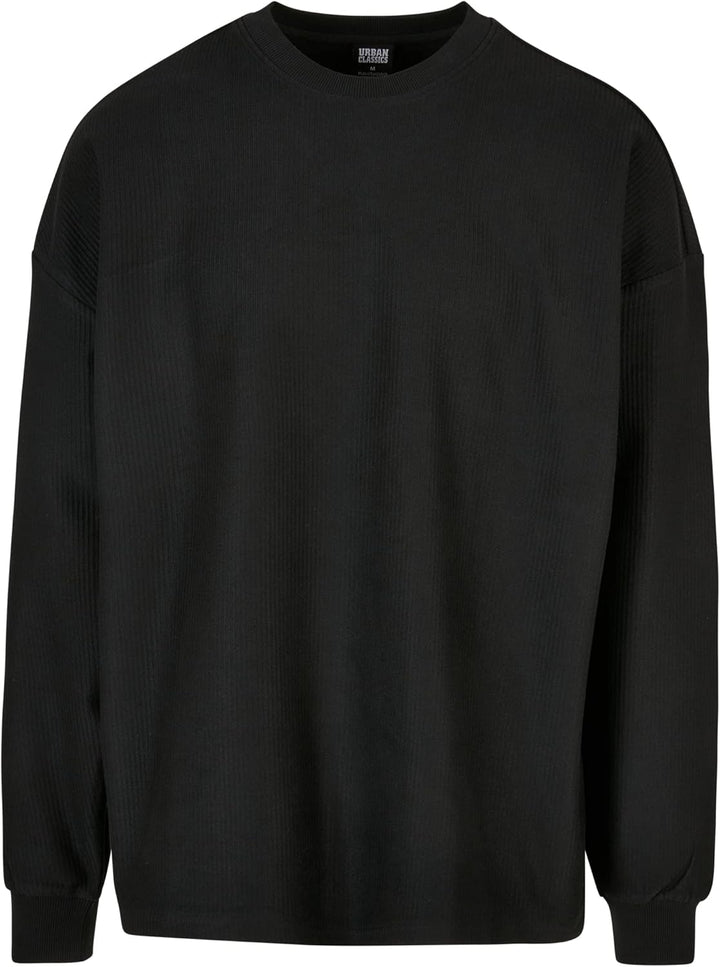 Urban Classics Herren Sweatshirt Rib Terry Boxy Crew, Pullover für Männer in Oversized Optik, in 2 F