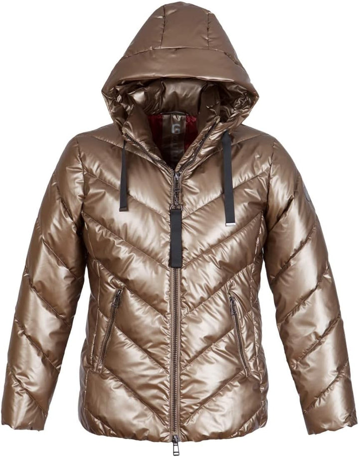 Green Goose Damen Kapuzenjacke 21447711 Diagonalstepp Whiskey Fb 225 34 Braun, 34 Braun