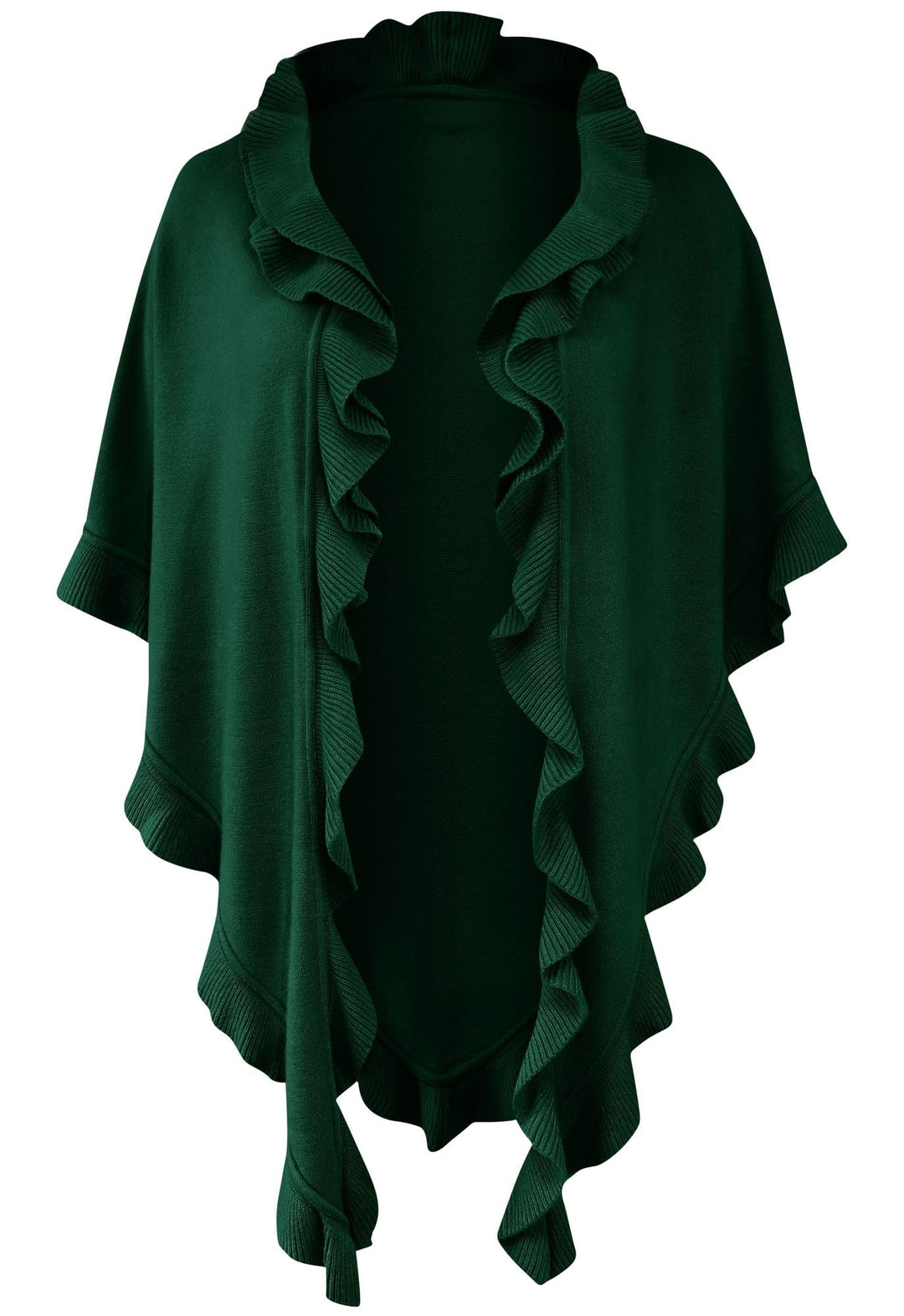 Poncho Cape Trachtentuch Umhang Stola Schultertuch Trachten-Tuch Damen Strickponcho Tracht Strick Tr