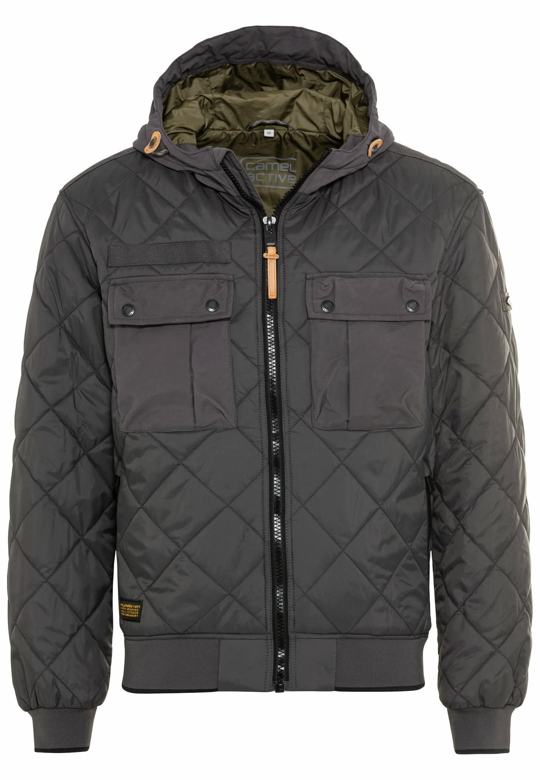 camel active Herren 430610/7U99 Jacke 52 Grau, 52 Grau