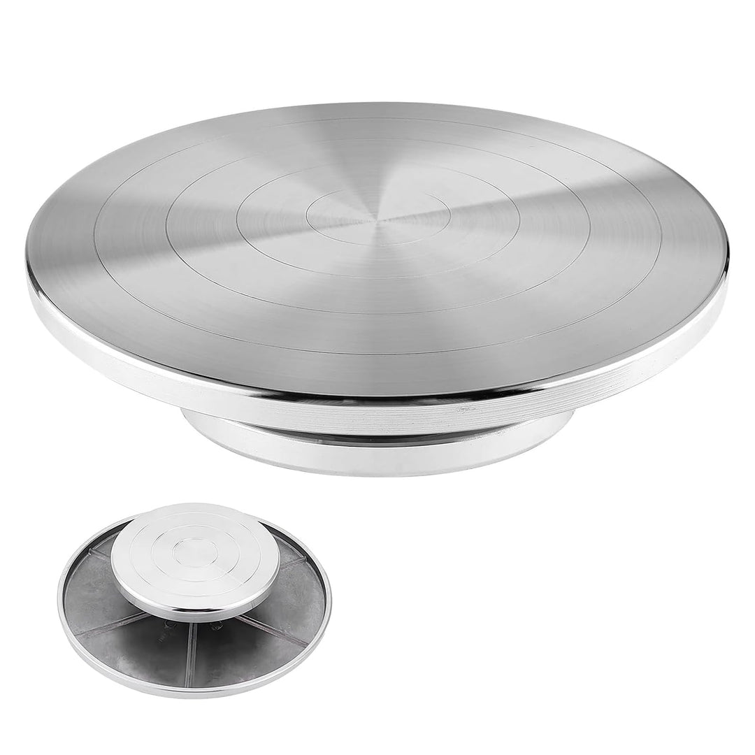 Töpferscheibe Drehscheibe 25 Cm - Drehbare Töpferscheibe Aluminium Drehteller - Manuell Keramik Töpf