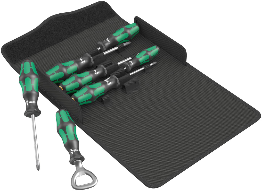 Wera '05105624001 Kraftform 300/7 Set 2 Schraubendreher-Satz, 7-teilig
