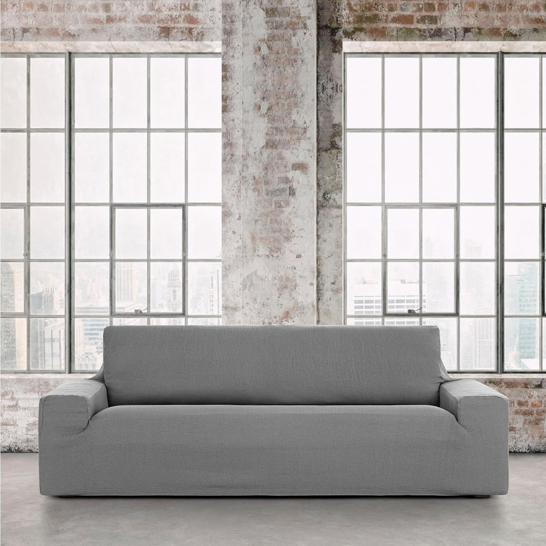 Eysa Ulises elastisch Sofa überwurf 4 sitzer, Polyester-Baumwolle, 06-grau, 37 x 11 x 29 cm 37 x 11