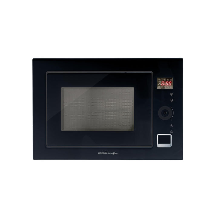 CATA MC 25 GTC BK Mikrowelle schwarz Einbaumodell 900 W mit 5 Leistungsstufen und 1000 W Grill Timer