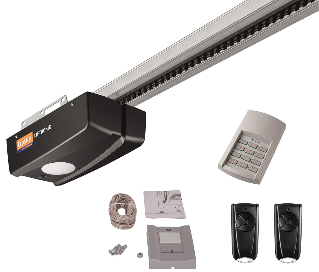 Hörmann Ecostar Garagentorantrieb Liftronic 800-2 (800 N, 433 MHz, inkl. 2 Handsender RSC 4, 1 Funk-