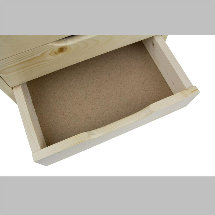 Holz Schubladenbox Holzbox Aufbewahrungsbox Schubladenschrank mit 4 Schubladen